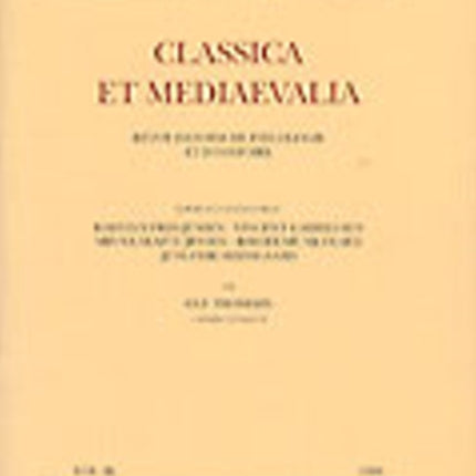 Classica et Mediaevalia: Volume 49