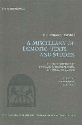 Miscellany of Demotic Texts  Studies