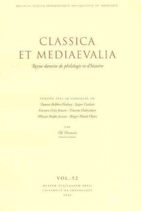 Classica et Mediaevalia: Danish Journal of Philology & History: Volume 52