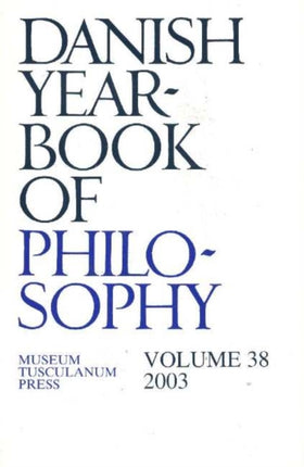 Danish Yearbook of Philosophy: Volume 38