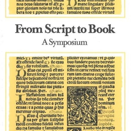 From Script to Book: A Symposium