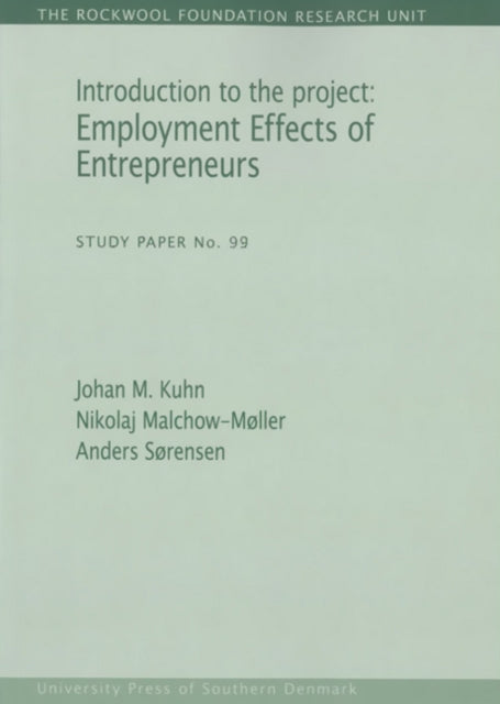 Introduction to the Project: Employment Effects of Entrepreneurs