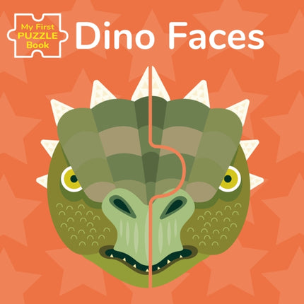 My First Puzzle Book: Dino Faces