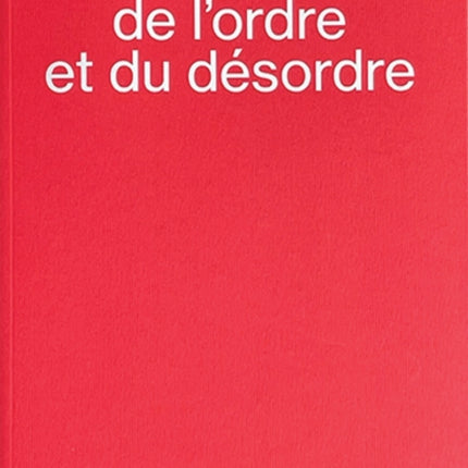 Un alphabet de lordre et du desordre  An alphabet of order and disorder