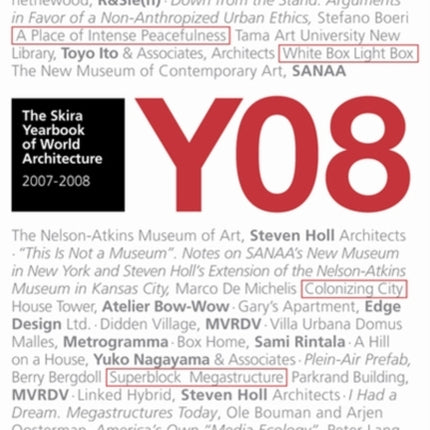 Y08. The Skira Yearbook of World Architecture 2007-2008