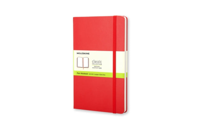 Moleskine Large Plain Hardcover Notebook Red