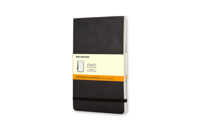 Moleskine Soft Cover Pocket Ruled Reporter Notebook: Black