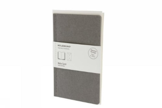 Moleskine Note Card With Envelope - Large Pebble Grey