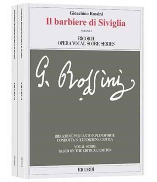 Il Barbiere Di Siviglia Vocal Score Based on the Critical Edition