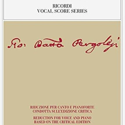 Messa in Re Maggiore Reduction for Voice and Piano Based on the Critical Edition