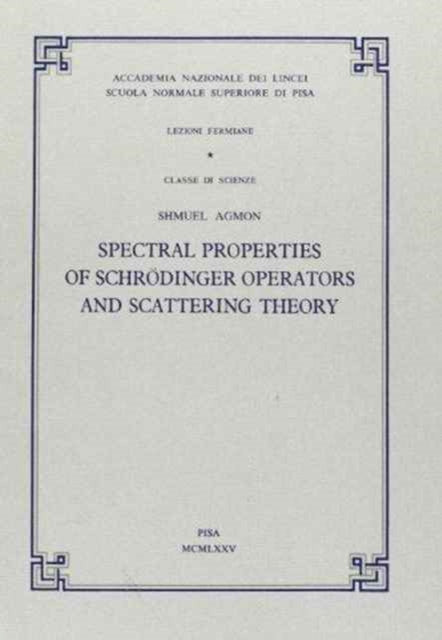 Spectral properties of Schroedinger operators and scattering theory