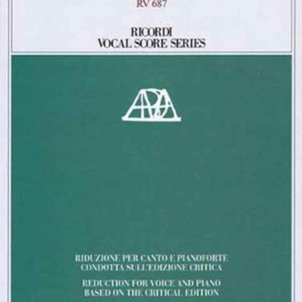 LA GLORIA E IMENEO RV 687