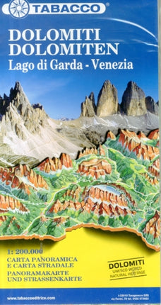 Dolomites / Lake Garda / Venice Road and Panoramic Map: 2019