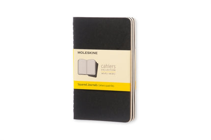 Moleskine Squared Cahier  Black Cover 3 Set