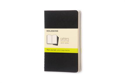 Moleskine Plain Cahier  Black Cover 3 Set