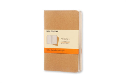 Moleskine Ruled Cahier  Kraft Cover 3 Set