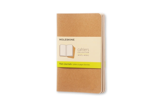 Moleskine Plain Cahier  Kraft Cover 3 Set