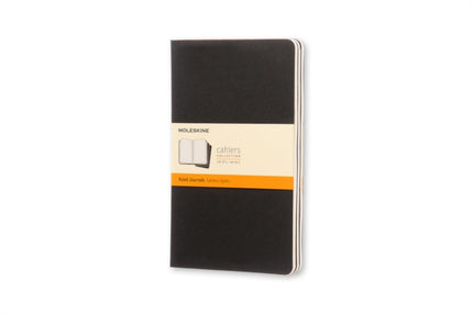 Moleskine Ruled Cahier L  Black Cover 3 Set