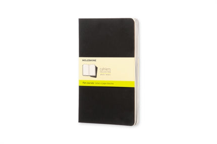 Moleskine Plain Cahier L  Black Cover 3 Set