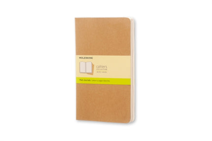 Moleskine Plain Cahier L  Kraft Cover 3 Set