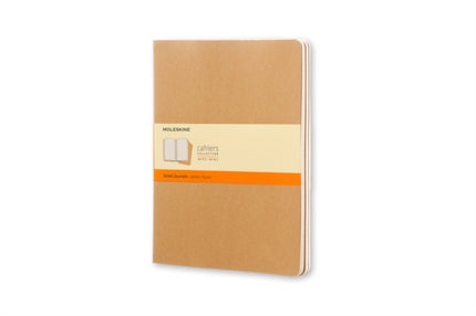 Moleskine Ruled Cahier Xl  Kraft Cover 3 Set