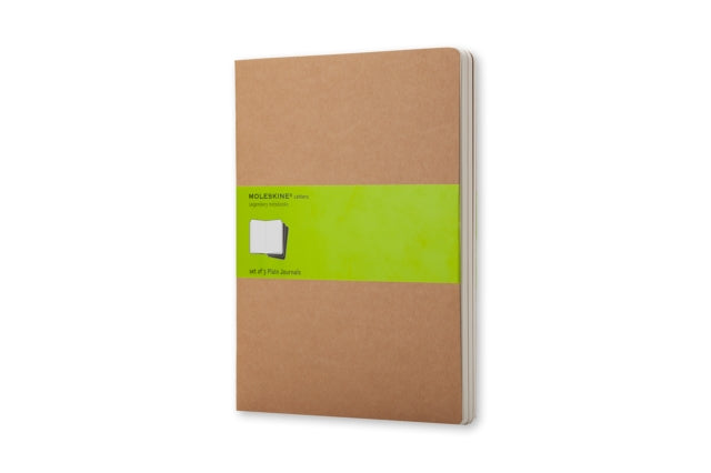 Moleskine Plain Cahier Xl  Kraft Cover 3 Set