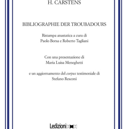 Bibliographie Der Troubadours