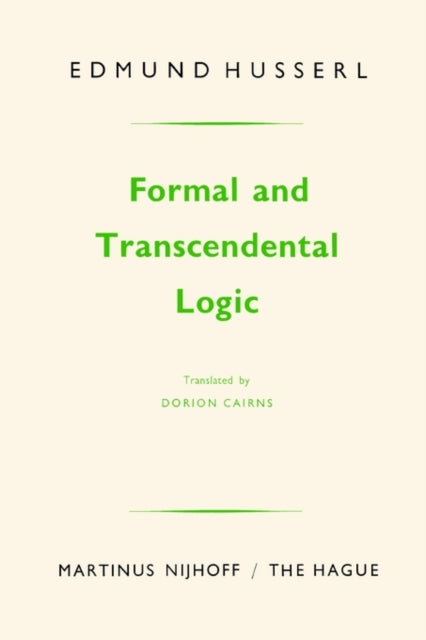 Formal and Transcendental Logic