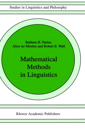 Mathematical Methods in Linguistics