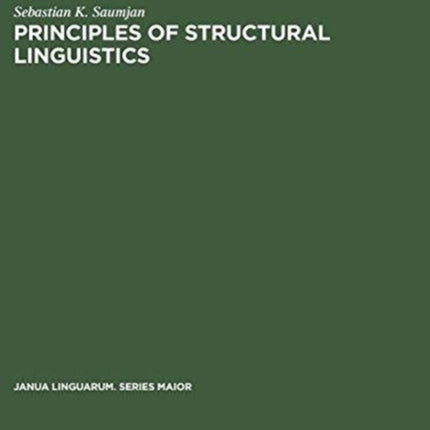 Principles of Structural Linguistics
