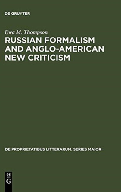 Russian Formalism and Anglo-American New Criticism: A Comparative Study