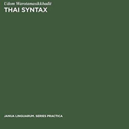Thai Syntax: An Outline