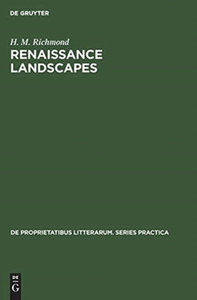 Renaissance landscapes: English lyrics in a European tradition