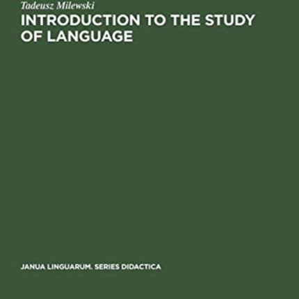 Introduction to the Study of Language
