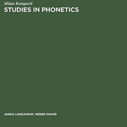 Studies in Phonetics