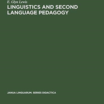 Linguistics and Second Language Pedagogy: A Theoretical Study