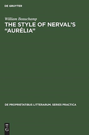 The style of Nerval’s “Aurélia”
