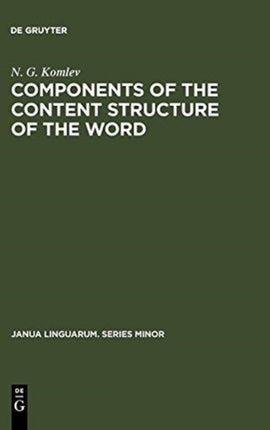 Components of the Content Structure of the Word