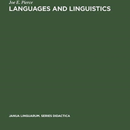 Languages and linguistics: An introduction