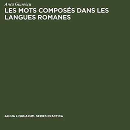 Les Mots Composés Dans Les Langues Romanes