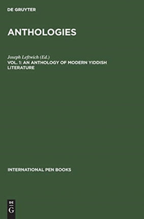 An Anthology of Modern Yiddish Literature