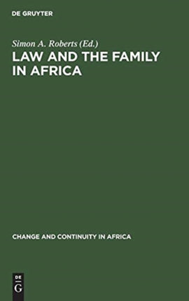 Law and the Family in Africa