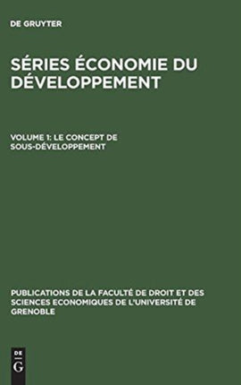 Le concept de sous-développement