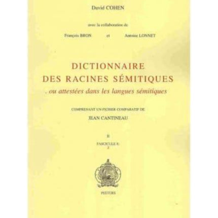 Dictionnaire des racines semitiques Fascicule 8