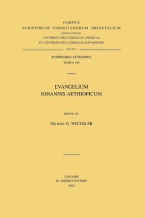 Evangelium Iohannis Aethiopicum: T.