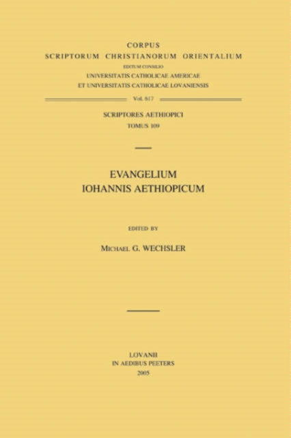 Evangelium Iohannis Aethiopicum: T.