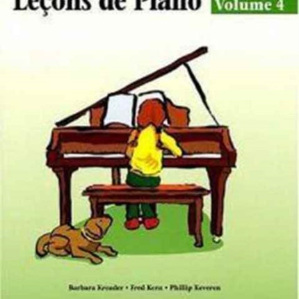 Piano Lessons Book 4  French Edition Hal Leonard Student Piano Library