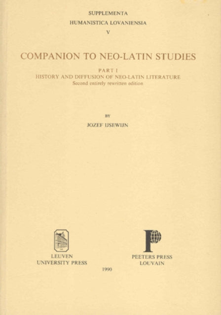 Companion to NeoLatin Studies