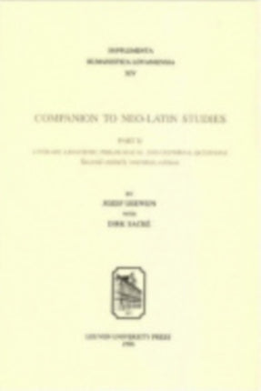 Companion to NeoLatin Studies