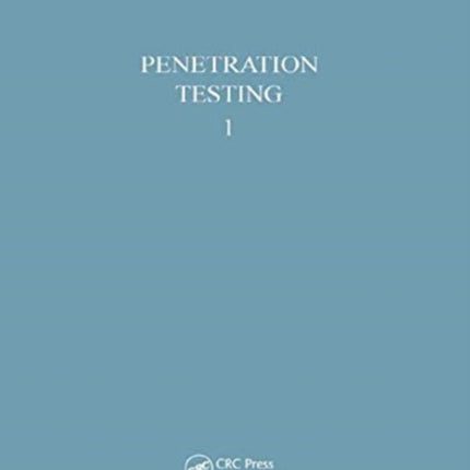 Penetration Testing, volume 1: Proceedings of the second European symposium on penetration testing, Amsterdam, 24-27 May 1982